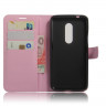 Чехол с визитницей для ZTE Axon 7 (розовый)