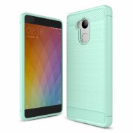 Чехол Carbon Fibre для Xiaomi Redmi 4 Pro / 4 Prime (сине-зеленый)