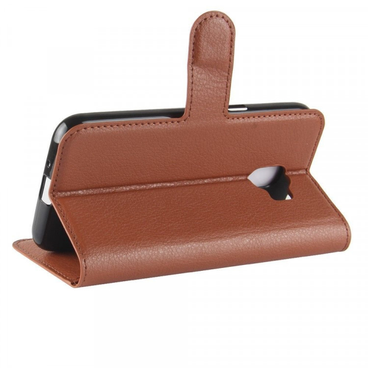 Чехол с визитницей для Samsung Galaxy J2 Pro 2018 (коричневый)