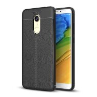 Чехол-накладка Litchi Grain для Xiaomi Redmi 5 Plus (черный)