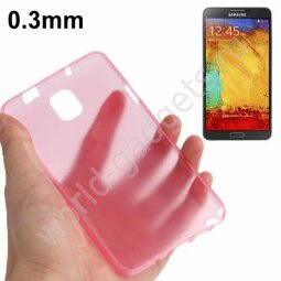 Тонкий чехол (0,3мм) для Samsung Galaxy Note 3 / N9000 (розовый)