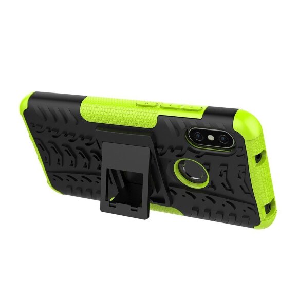 Чехол Hybrid Armor для Xiaomi Mi A2 Lite / Redmi 6 Pro (черный + зеленый) Чехол Hybrid Armor для Xiaomi Mi A2 Lite / Redmi 6 Pro (черный + зеленый)