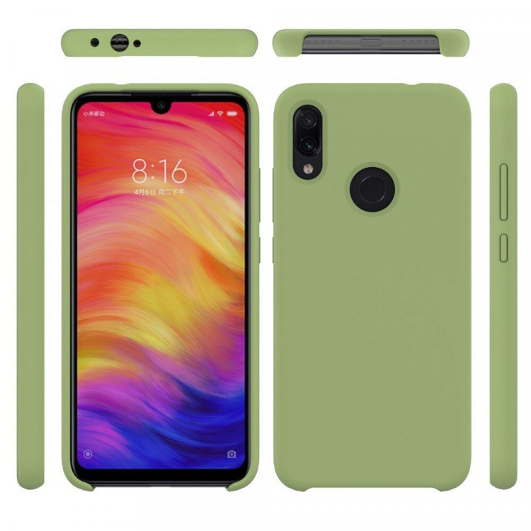 Силиконовый чехол Mobile Shell для Xiaomi Redmi Note 7 / Redmi Note 7 Pro (темно-зеленый)