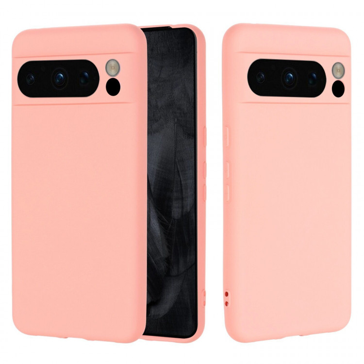 Силиконовый чехол Mobile Shell для Google Pixel 8 Pro (розовый)