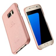 Кожаная накладка LENUO для Samsung Galaxy S7 (розовый)