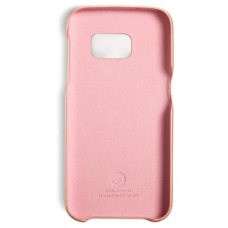 Кожаная накладка LENUO для Samsung Galaxy S7 (розовый)