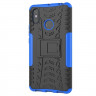 Чехол Hybrid Armor для Xiaomi Mi Max 3 (черный + голубой)