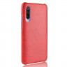 Кожаная накладка-чехол Litchi Texture для Xiaomi Mi 9 (красный)