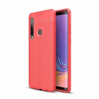 Чехол-накладка Litchi Grain для Samsung Galaxy A9 (2018) (красный)