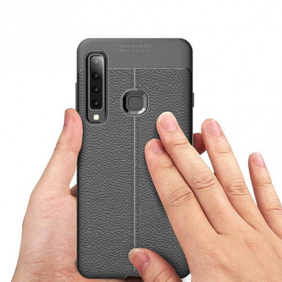 Чехол-накладка Litchi Grain для Samsung Galaxy A9 (2018) (красный)