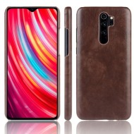 Кожаная накладка-чехол для Xiaomi Redmi Note 8 Pro (коричневый)