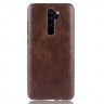 Кожаная накладка-чехол для Xiaomi Redmi Note 8 Pro (коричневый)