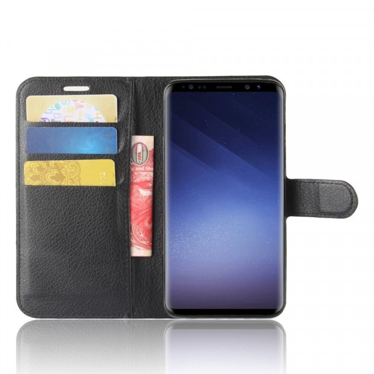 Чехол с визитницей для Samsung Galaxy S9 (черный)