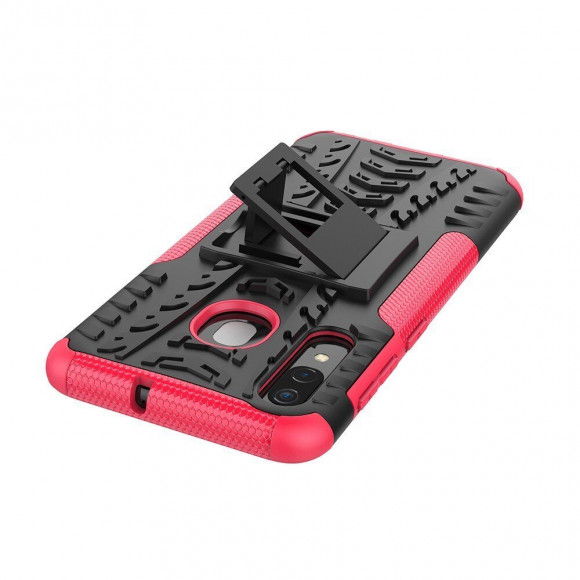 Чехол Hybrid Armor для Samsung Galaxy A30 / Galaxy A20 (черный + розовый) Чехол Hybrid Armor для Samsung Galaxy A30 / Galaxy A20 (черный + розовый)
