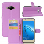 Чехол с визитницей для Huawei Y3 2017 (фиолетовый) Чехол с визитницей для Huawei Y3 2017 (фиолетовый)