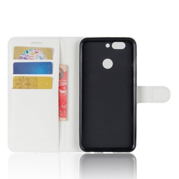 Чехол с визитницей для Huawei Nova 2 Plus (белый) Чехол с визитницей для Huawei Nova 2 Plus (белый)