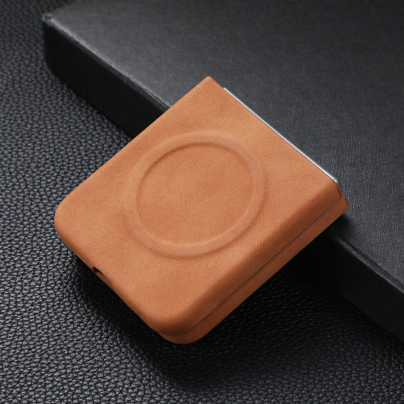 Чехол с MagSafe для Samsung Galaxy Z Flip5 (светло-коричневый)