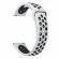 Двухцветный силиконовый ремешок для Samsung Gear S3 Frontier / S3 Classic / Galaxy Watch 46мм / Watch 3 (45мм) (белый+черный)