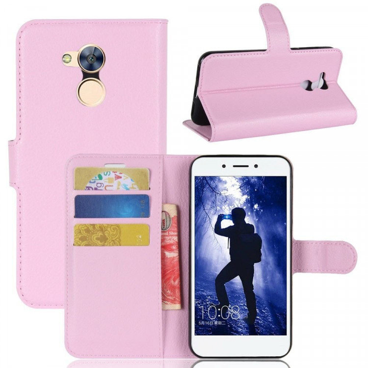 Чехол с визитницей для Huawei Honor 6A (розовый)
