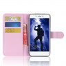Чехол с визитницей для Huawei Honor 6A (розовый)