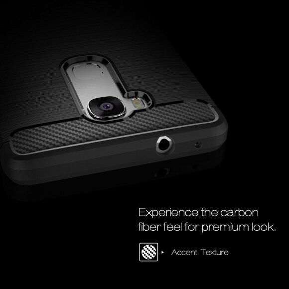 Чехол-накладка Carbon Fibre для Huawei Honor 5X (черный)