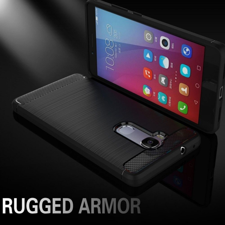 Чехол-накладка Carbon Fibre для Huawei Honor 5X (черный)
