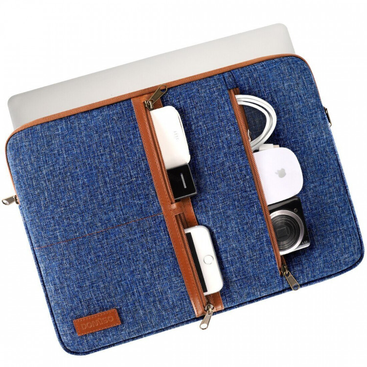 Тканевый чехол DOMISO для ноутбука и Macbook 13,3 дюйма (LP11 голубой)