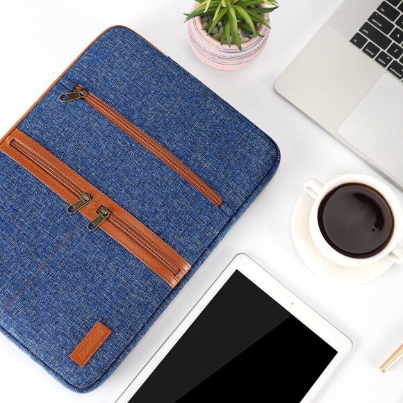 Тканевый чехол DOMISO для ноутбука и Macbook 13,3 дюйма (LP11 голубой)