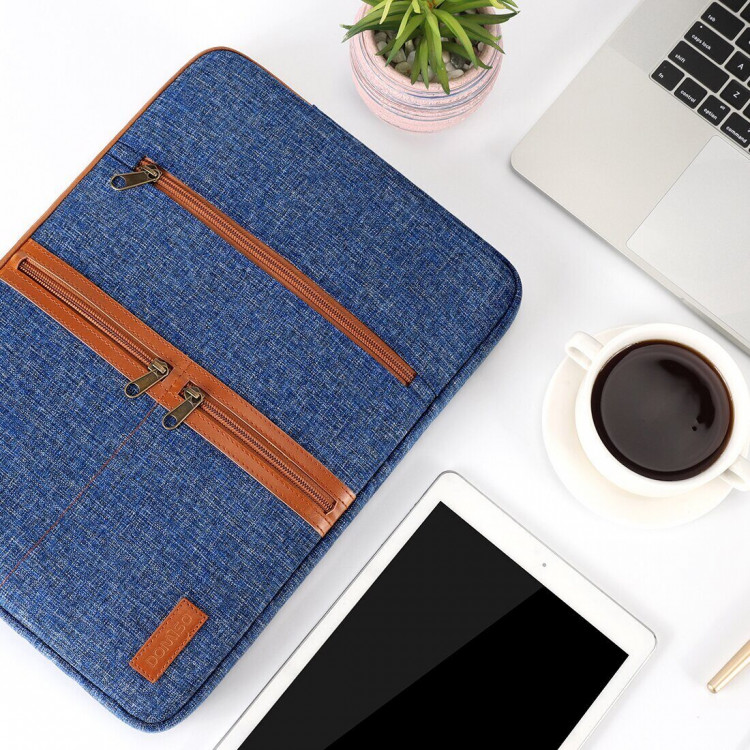 Тканевый чехол DOMISO для ноутбука и Macbook 13,3 дюйма (LP11 голубой)