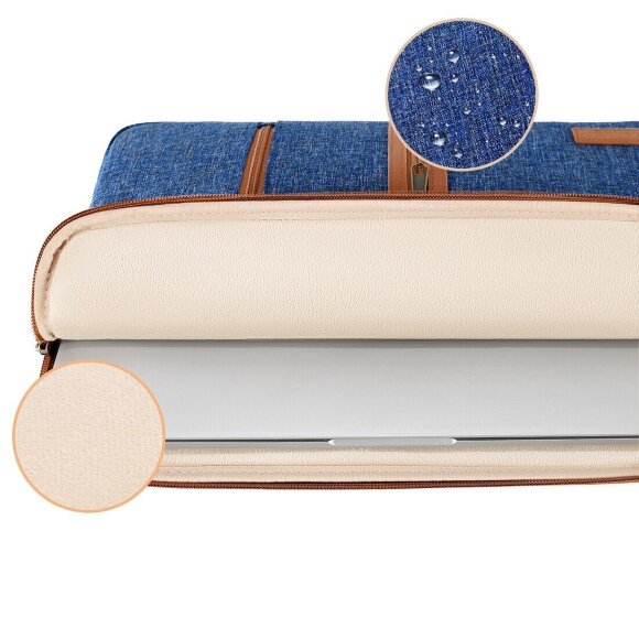 Тканевый чехол DOMISO для ноутбука и Macbook 13,3 дюйма (LP11 голубой)