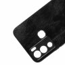 Чехол из экокожи для Infinix Hot 12i (черный)