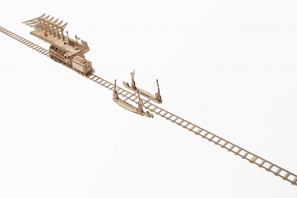 Сборная модель 3D-Пазл Ugears Переезд с рельсами Сборная модель 3D-Пазл Ugears Переезд с рельсами