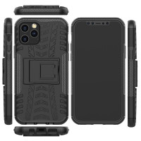 Чехол Hybrid Armor для iPhone 12 / iPhone 12 Pro (черный)