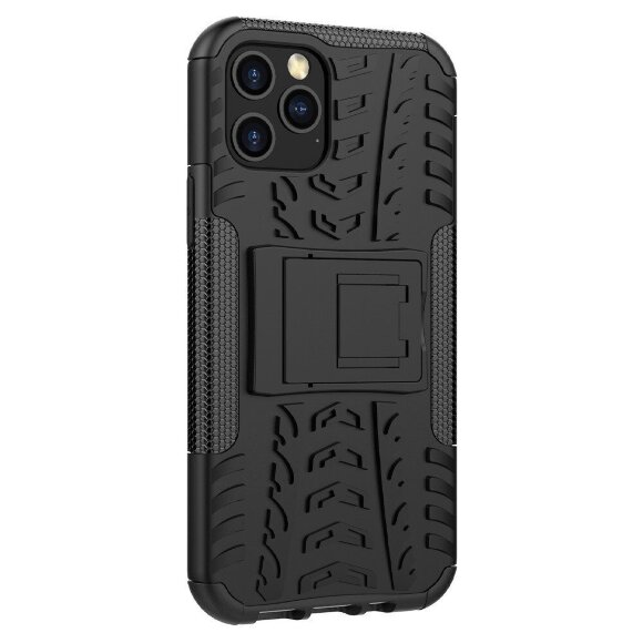 Чехол Hybrid Armor для iPhone 12 / iPhone 12 Pro (черный)