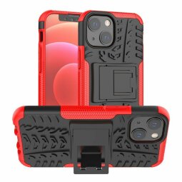 Чехол Hybrid Armor для iPhone 13 mini (черный + красный)