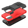 Чехол Hybrid Armor для iPhone 13 mini (черный + красный)