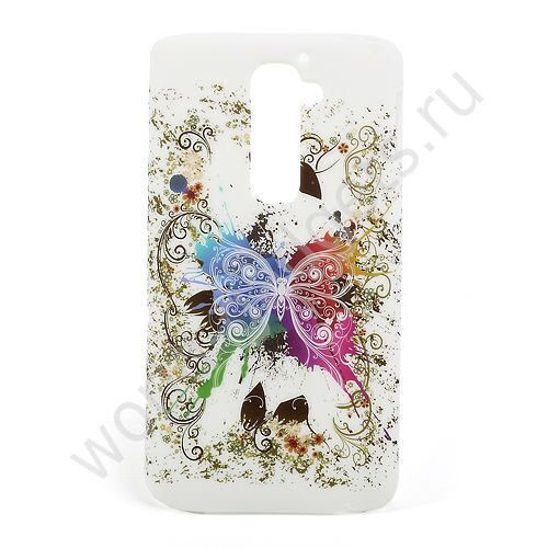 Пластиковый чехол Butterfly для LG G2