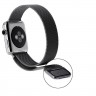 Миланский сетчатый браслет Luxury для Apple Watch 44 и 42мм (черный)