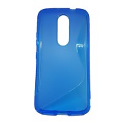 Нескользящий чехол для Motorola Moto M (голубой) Нескользящий чехол для Motorola Moto M (голубой)