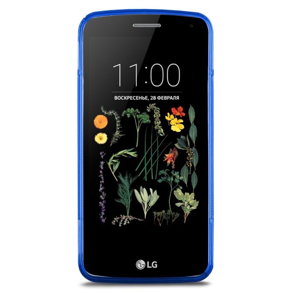 Нескользящий чехол для LG K5 X220DS (голубой)