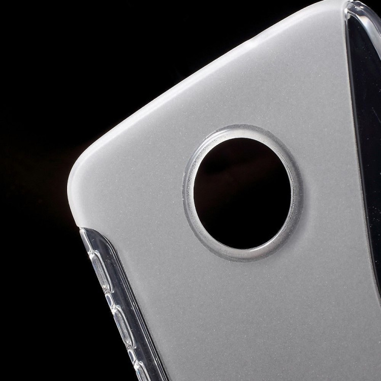 Нескользящий чехол для Motorola Moto Z (прозрачный)