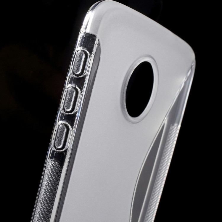 Нескользящий чехол для Motorola Moto Z (прозрачный)