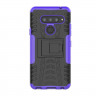 Чехол Hybrid Armor для LG V40 ThinQ (черный + фиолетовый)