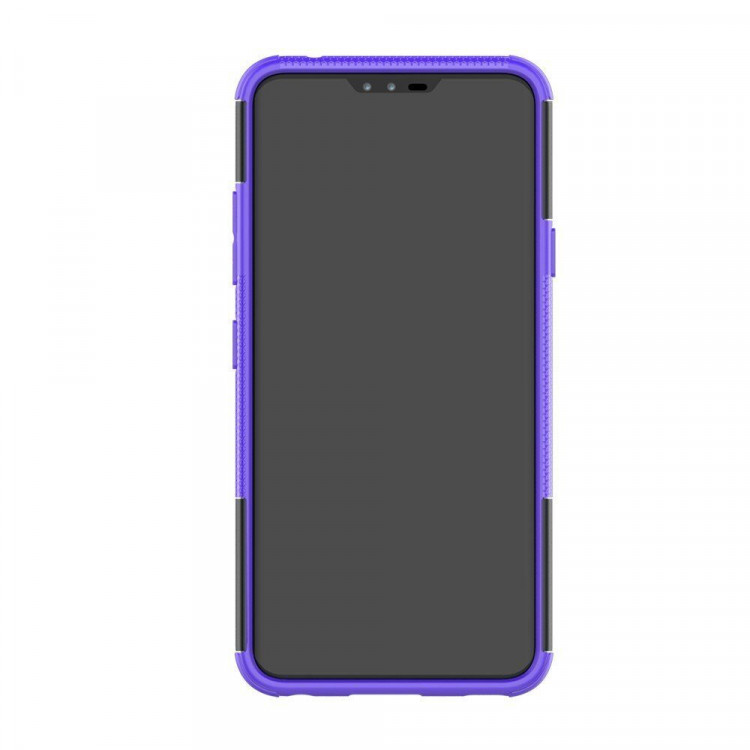 Чехол Hybrid Armor для LG V40 ThinQ (черный + фиолетовый)