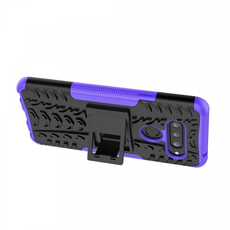 Чехол Hybrid Armor для LG V40 ThinQ (черный + фиолетовый)