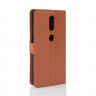 Чехол с визитницей для Lenovo Phab 2 Plus (коричневый)