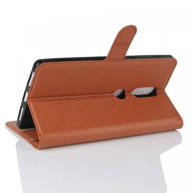 Чехол с визитницей для Lenovo Phab 2 Plus (коричневый)