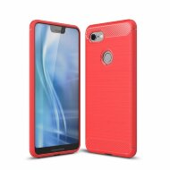 Чехол-накладка Carbon Fibre для Google Pixel 3 XL (красный) Чехол-накладка Carbon Fibre для Google Pixel 3 XL (красный)