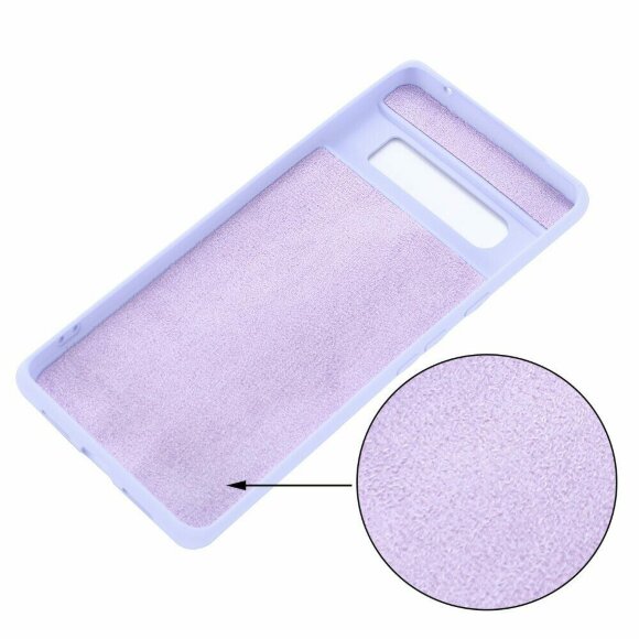 Силиконовый чехол Mobile Shell для Google Pixel 6 Pro (фиолетовый) Силиконовый чехол Mobile Shell для Google Pixel 6 Pro (фиолетовый)