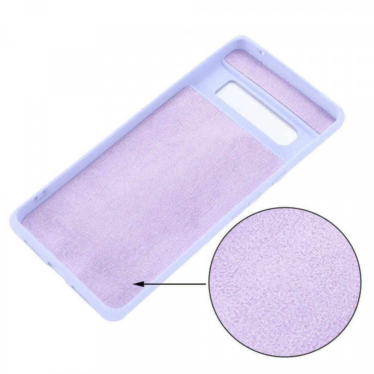 Силиконовый чехол Mobile Shell для Google Pixel 6 Pro (фиолетовый)